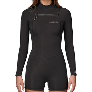 Patagonia Дамски неопренов костюм Patagonia Women's Regulator Lite Full Zip L/S Spring Suit Lycra - Black - размер 10 (US) (150-4032-0114)