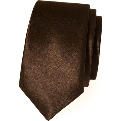 Avantgard kravata Lux Slim 571 9018 Hnědá