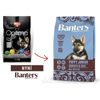 Banters Puppy & Junior Chicken & Rice 15 kg