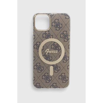 GUESS Кейс за телефон Guess iPhone 14 Plus 6.7" в бежово (GUHMP14MH4STW)