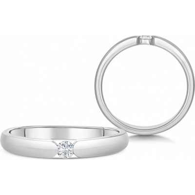 Sofia Diamonds zlatý zásnubní prsten s diamantem BDRB00072WG