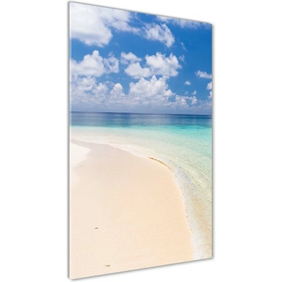 Vertikálny foto obraz fotografie na skle Pláž Malediny 50x100 cm