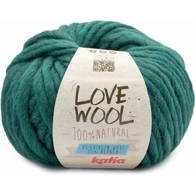 LOVE WOOL Katia Farby LOVE WOOL: 133 smaragdová - NOVÁ
