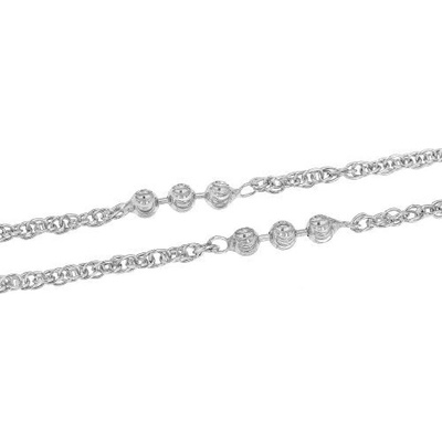 Zlatnictví U Kostela ozdobný stříbrný náramek kuličky typ B 987482646