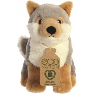 Aurora Eco Nation vlk šedá/hnědá 24 cm