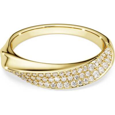 Swarovski Pozlátený prsteň s čírymi zirkónmi Classica 5746018