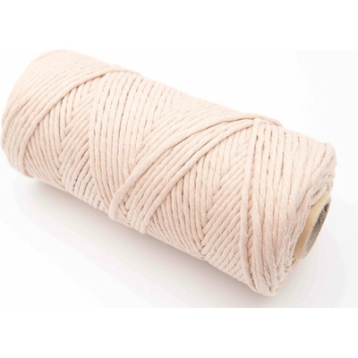 Macrame - béžová - priemer 0,3 cm - návin 100 metrov