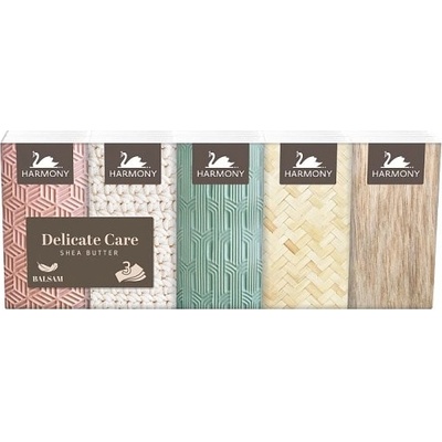 Harmony Delicate Care Butter 4663 papierové vreckovky 3-vrstvové 10 x 10 ks