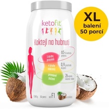 KetoFit Kokosový sen - proteinový koktejl pro rychlé hubnutí 1 260 g, 50 porcí