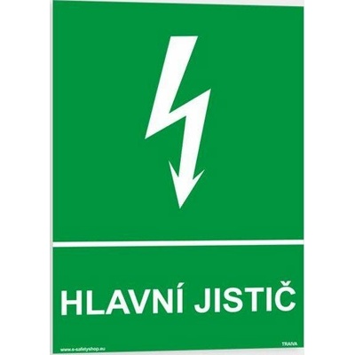 Traiva s.r.o Hlavní jistič Verze: Samolepka 105 x 148 mm (A6) tl. 0.1 mm - Kód: 10419