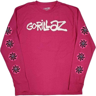 Gorillaz Repeat Pazuzu (Sleeve Print) Pink M Риза (GORLST24MP02)
