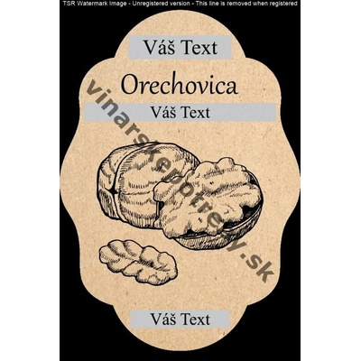 Etiketa orechovica vz6