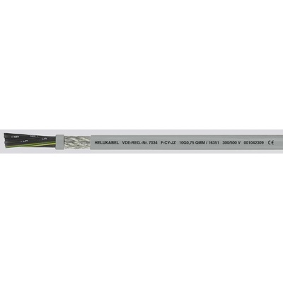 Helu F-CY-JZ 16346-1000 riadiaci kábel 4 G 0.75 mm² 1000m sivá