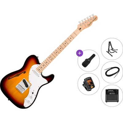 Squier Affinity Series Telecaster Thinline MN Premium SET 3-Color Sunburst Електрическа китара