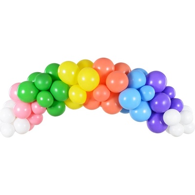 PartyDeco Balónková girlanda duha 200 cm