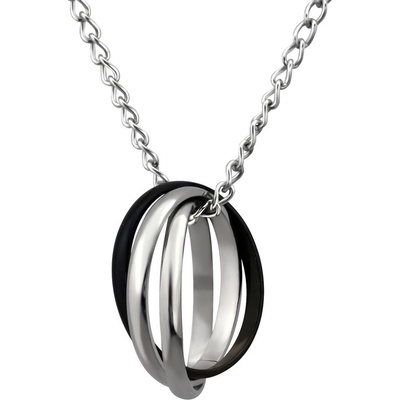 all4Silver Oceľový náhrdeľník M23550A4S