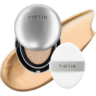 Tirtir Mask Fit Aura Cushion hydratační make-up v houbičce pro rozjasnění pleti 27N camel 18 g