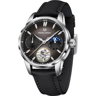 Pagani Design Мъжки часовник Pagani Design Trouvaille, Механичен, Черен / Черен (PD-YS021-BLACK-BLACK)