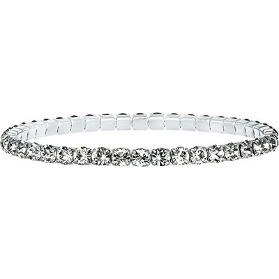 CRYSTalp Elastický tenisový náramok s čírymi kryštálmi Swarovski Aura 22270.CRY.E