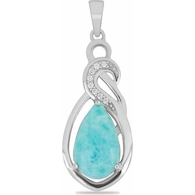 Nefertitis Larimar přívěsek stříbro VP056022 NF38517