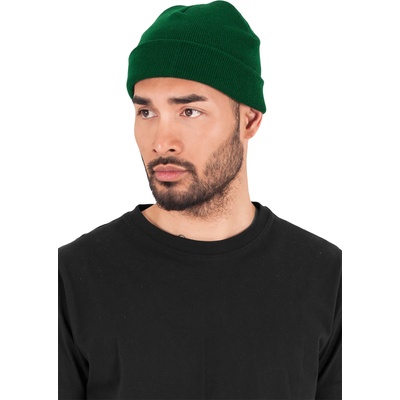 Urban Classics Шапка бийни в тъмнозелен цвят Heavyweight Beanie UB-1500KC-00483 - Тъмнозелен, размер one size