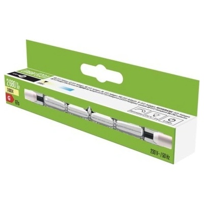 Emos Lineárna halogénová žiarovka J118 140W R7s teplá biela