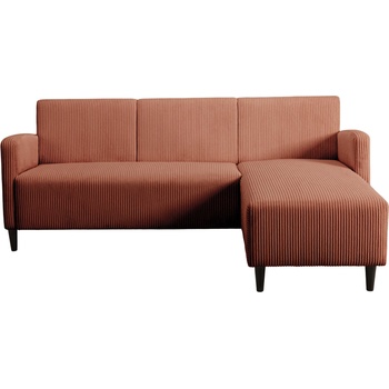 PGS Ъглов диван besty, реверсивен, Теракота (hfpgsbestyb004985)