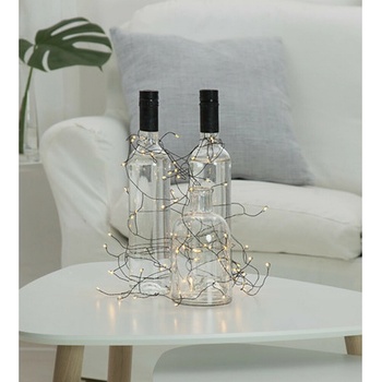 Star Trading LED svetelná reťaz 160 svetielok dĺžka 9,5 m Dew Drop - čierny