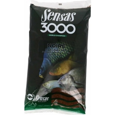 Sensas 3000 Noire plotica čierna 1kg Sensas