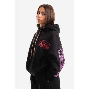 Aries Памучен суичър Column Column Hoodie AR20010 PALE MINT (AR20010)