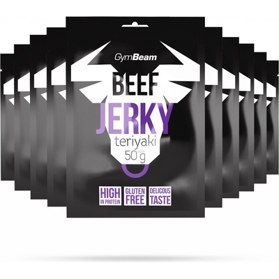 GymBeam Beef Jerky teriyaki 10 x 50 g