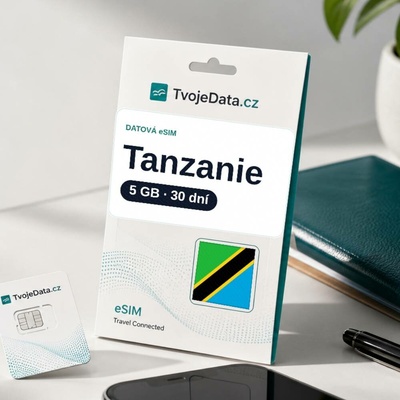 eSIM Tanzanie 5 GB / 29 dní - Tanzanie MB037