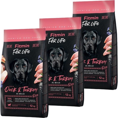 Fitmin For Life Duck & Turkey 3 x 12 kg