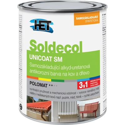 Soldecol UNICOAT SM odstíny ready mix 0,6L 2321 Hnědý