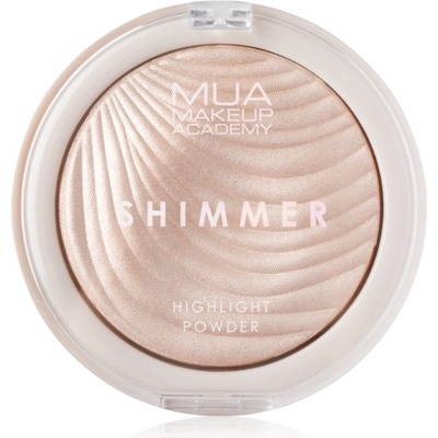 MUA Makeup Academy Shimmer kompaktní pudrový rozjasňovač Oyster Silk 8 g