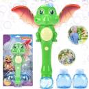 Bublinková hůlka dinosaurus a světlem