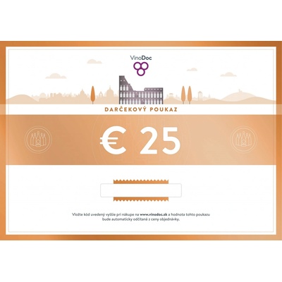 Darčekový poukaz 25 €