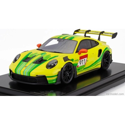 Spark model Porsche 911 992 Gt3 Rs N 911 Coupe 2023 Con Vetrina With Showcase Žlutá Zelená 1:12