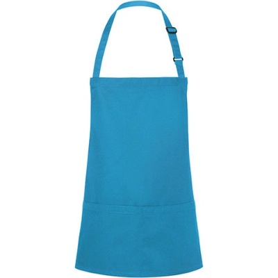 Karlowsky Krátká gastro zástěra KY123 Turquoise 75x60cm