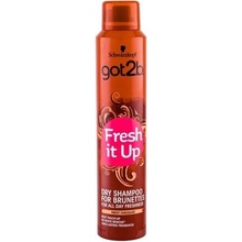 Got2b Fresh it Up suchý šampon pro hnědé vlasy 200 ml