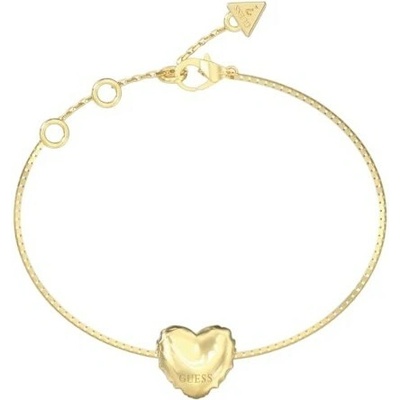 Guess Pozlacený náramek Srdíčko Iconique JUBB05542JWRH 21 cm