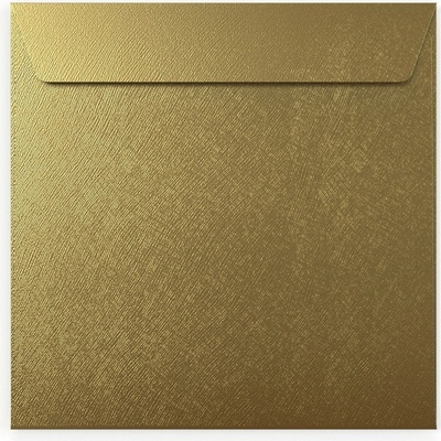 Strukturované obálky s rovnou klopou - 155 x 155 mm - Bronzová