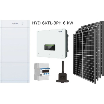 VSelektro Solární sestava Sofar Solar HYD 6KTL-3PH II BDU+AKU 5kWh Počet FVP 11×450 Wp / 5,1 kWp Rozvaděč DC rozvaděč pro 1 string