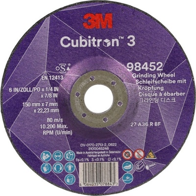 3M Cubitron Brusný a řezný kotouč 150 x 7 x 22,23 mm 98452