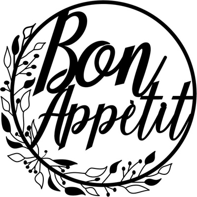 Wallity Bon Appetit nástěnná dekorace černá