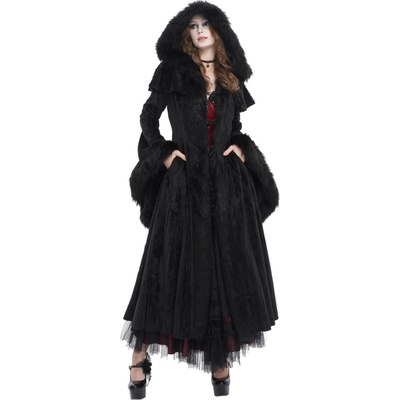 Devil Fashion kabát Black Čierna