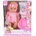 Moni Пишкаща кукла Moni Toys - С розов памперс, 31 cm (108317)