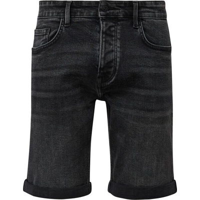 s.Oliver DENIM TROUSERS pánské džínové šortky černá
