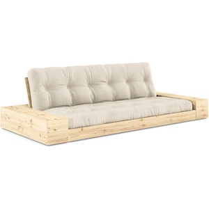 Karup Design Сив/бежов ленен разтегателен диван 244 cm Base - Karup Design (1371019144)