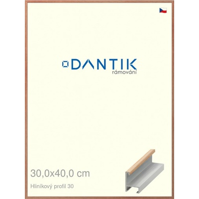DANTIK rám na obraz 30 x 40 Dýha dub lak matný